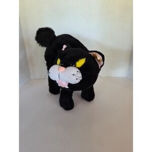 Vintage‎ 1994 Gibson Greetings Plush **TALKING** Fraidy Black Cat